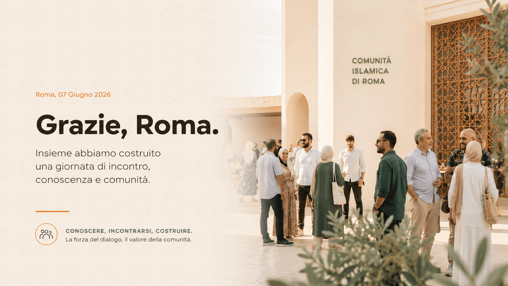 La conoscenza vince sulla paura: la CIR ringrazia la città